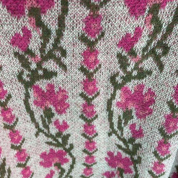 So Me Pink and Green Knit Sweater Size Large NWT - Picture 2 of 10